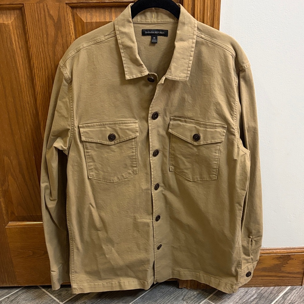 Banana Republic Women’s Khaki Twill Jacket Medium cabin core eclectic grandpa